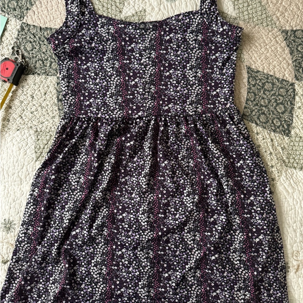 BeBop Purple Floral Dress